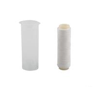 Elastic Fishing Bait Thread with Plastic Dispenser for Securing Soft Baits Such As Fish Flesh and Shellfish (0.25mm 100m)