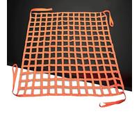 Elastic Flat Cargo Net for Lifting, Climbing, and Safety Straps, Heavy-Duty Load-Bearing Material Handling