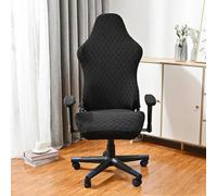 Elastic Fleece Jacquard Gaming Chair Cover Stretch Dustproof Seat Protect Cover Dustproof Office Computer Chair Cover