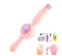 Elastic Fog Bubble Wand Toy, Rechargeable, Abs, Electronic Components, Colourful Fog Bubbles Machine, Cool Blowing Machines with Colorful Lighting, Easy to Us, for a Fun, Mesmerizing Experience That K