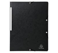 Elastic Folder Exacompta 55411E Mottled Pressboard Rubber Band 24 (W) x 0.3 (D) x 32 (H) cm Black Pack of 50