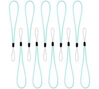 Elastic For Bike Computer Safety Strap Anti-Loss Stretch Cord for GPS Camera Mount Light, For long-lasting Latex Nylon Lanyard with Secure Attachment, 15cm to 32cm, Black(blue)