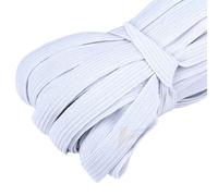Elastic for Sewing 3/4/5/6/8/10MM White/Black Flat Elastic Bands Rubber Band Wedding Garment Tape for DIY Sewing Stretch Rope Acces Waistband Elastic(White,Width 5mm)