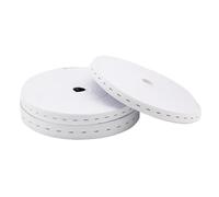 Elastic for Sewing 3pcs 5M Adjustable Button Hole Knit Elastic Band Rubber Strech Tape for DIY Sewing Garment Trousers Accessories 15/20/25mm for DIY(White 5M,15mm)
