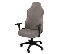 Elastic Gaming Chair Covers Soft Office Chair Slipcovers with Removable Armrest Covers Computer Chair Protector - Taupe - Large Size