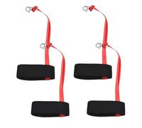 Elastic Glove Straps - 4X Wrist Lanyard Set, Safety Retainer Cords, Stretchable Connector Loops, Snow Gear Securing Solution | Lift Line Use Or sticks Riding For Adults Teens Winter Athletes