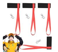 Elastic Glove Straps - 4X Wrist Lanyard Set, Safety Retainer Cords, Stretchable Connector Loops, Snow Gear Securing Solution | Lift Line Or Riding For Adults Teens Winter Athletes Use