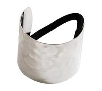 Elastic Hair Cuff - Elegant Metal Pony Holder Accessories Modern Chic Hair Rope with Smooth Contoured Shape | Increased Visual Appeal, Creates Groomed Hairstyles, Great Everyday Life