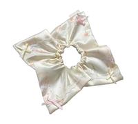 Elastic Hair Rope Rabbit Flower Print Hair Rope Ponytail Large Hair Scrunchies Donot Hurt Hair for Girl Ponytail Holder