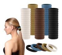 Elastic Hair Ties, 120 Pcs-Brown