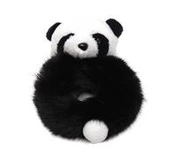 Elastic Hair Ties Cartoon Panda Hair Ropes Hair Bands Plush Animal Hair Scrunchie Lovely Ponytail Holder For Girl