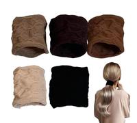 Elastic Hair Ties No Damage,Stretch Hair Bobbles Cotton Seamless Hair Tie Headband | Ponytail Holder for Women Girl, Hair Bands Accessories for Thick or Curly Hair