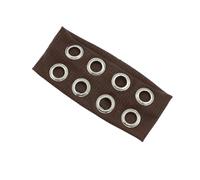 Elastic Headband with Hollowed Out Eyelets for Punk, Coffee | Metal Rock Influence with Fashion Hair Accessories for Trendy Women and French Styles for Various Occasion