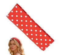 Elastic Headbands | Red Decorations Fashion Soft Non-slip - For Sporty Women | For Girls Workout Gym Running Sports Basketball Yoga Football Soccer Spa Makeup Wash