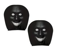 Elastic Headrest Covers For Cars, 2 Pcs Funny Printed Head Rest Cover For Car, Car Accessories Interior Aesthetic, Easy To Disassemble And Clean, For Pranking Friends, Cars Decorations