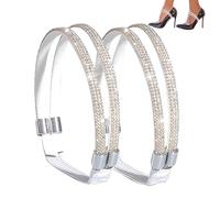 Elastic High Heels Shoe Straps - Replacement Ankle Straps For Heels, Rhinestone Shoe Strap For Women And Girls, Adjustable Sandal Strap, High Heel Accessories, Party And Daily Wear