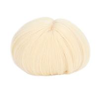 Elastic High Temperature Fiber Doll Wig, Glossy Short Hair for 1/3 Sphere Jointed Dolls, Includes Mesh Cloth, Easy to Style and Customize with Hair Decorations,