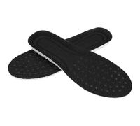 Elastic Insoles for Sports Shoes, Shock Absorbing TPU Comfort Inserts | Black Size 35, Breathable Daily-walk Fit, Arch Support and Foot Protection for Men and Women