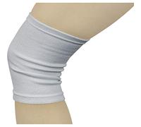 Elastic Knee Sleeve Support - Lightweight Elasticated Compression Bandage for Joint Pain & Sprains During Exercise & Sport or Post Injury. Left or Right for Both Men & Women