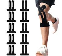 Elastic Knee Tape Kinesiology 10PCS - Pre Cut Sports Tape Waterproof Knee Support Tape - Athletic Knee Tapes for Knee Pain Relief Running Cycling - Muscle Joint Support Adhesive Tape