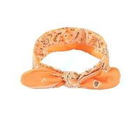 Elastic Knot Paisley Rabbit Ears Headband, Cute Steel Wire Hair Accessory for Women(Orang)