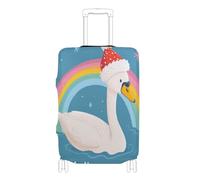 Elastic large covers for luggage Anti Scratch carry on suitcase cover travel accessory Fit 18-32 Inch Luggage, trust the process swan, XL 29-32 in