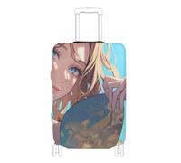Elastic large luggage cover Scratchproof suitcase covers travel accessories Fit 18-32 Inch Luggage, anime Japanese beauty, S 18-20 in