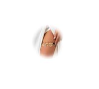 Elastic Layered Leaf Thigh Chain Stretchy Multi-Layered Thigh Leg Chain Jewelry Bikini Leaf Pendant Leg Chain Summer Beach Simple Body Chain Jewelry for Women (Leaf)