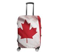 Elastic Luggage Cover Generic,Washable Canadian Flag Printed Suitcase Protector for 19'' - 32'' Case (Cute & Personalized), Canadian Flag, L