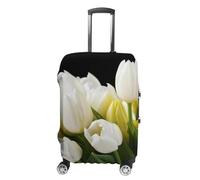 Elastic Luggage Cover Generic,Washable Different Flowers Printed Suitcase Protector for 19'' - 32'' Case (Cute & Personalized), Different Flowers, L