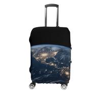 Elastic Luggage Cover Generic,Washable Earth from The Outer Space Printed Suitcase Protector for 19'' - 32'' Case (Cute & Personalized), Earth from The Outer Space, M