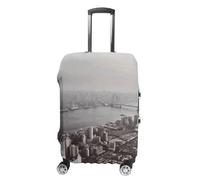 Elastic Luggage Cover Generic,Washable Mumbai City Printed Suitcase Protector for 19'' - 32'' Case (Cute & Personalized), Mumbai city, L