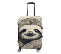 Elastic Luggage Cover Generic,Washable Sloth My Spirit Animal Printed Suitcase Protector for 19'' - 32'' Case (Cute & Personalized), Sloth My Spirit Animal, L