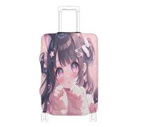 Elastic luggage covers Anti Scratch elastic suitcase covers luggage protectors Fit 18-32 Inch Luggage, cute anime girl glitter, XL 29-32 in