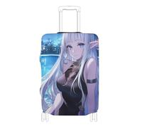 Elastic luggage covers for suitcases Washable Baggage cover luggage protectors Fit 18-32 Inch Luggage, elf anime beauty, M 22-24 in