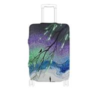 Elastic luggage protector covers Anti Scratch suitcase cover luggage protector Fit 18-32 Inch Luggage, multicolor star sky willow art, S 18-20 in