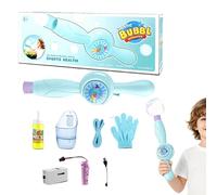 Elastic Mist Bubble Wand - Portable Interactive Game 31 x 8.5cm | Bubble Machine with Light for Boys, Girls, Parties, Garden, Meetings, Park, Playground, Swimming Pool