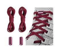Elastic No Tie Shoe Laces For Adults,Kids,Elderly,One Size Fits All, Burgundy, XL