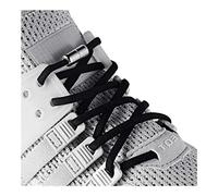 Elastic No Tie Shoe Laces for Adults, Kids, Elderly, System with Elastic Shoe Laces(2 Pairs) (Black)