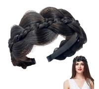 Elastic Non-slip Band for Women | Braid headband 3 Strands | Fishbone Braids Hairbands With Teeth - Fishbone Hair Plaited Twist Headband Hair Accessories for Women Girl