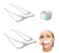 Elastic Nose Bandage & Nasal Dressing Holder 2 Pack | Adjustable with Tape Roll | Post-Surgery Support, Breathable Mesh for Nose Bleed Stopper & Septoplasty Recovery | Secure Fit for Nasal Procedures
