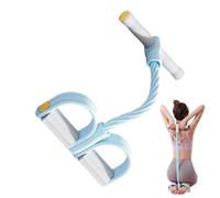 Elastic Pedal Puller Strap with 6 Tubes for Pulling, with Handles for Stretching and Training | for Fitness, Pilates, Home Gym and Office
