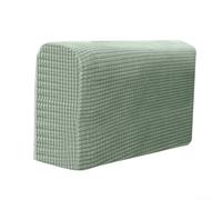 Elastic Polyester Armrest Protectors for Sofas and For Armchairs, NonSlip Covers to Defend Against Dirt and Damage, Seamless Fit, Machine Washable (Matcha Green)