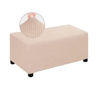 Elastic Pouf Cover in Khaki DustProof Footrest Protector for Sofa & Pouf Removable Stylish Accessory Perfect Home Decor for Elegant Living Spaces