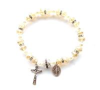 Elastic Prayer Bracelet - Adjustable Stretch Design with Handmade Beads for Men & Women, Spiritual Jewelry Gift for Religious Devotion, Daily Wear Fashion