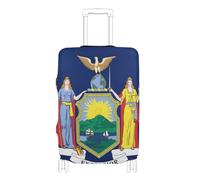 Elastic protective luggage covers Anti Scratch covers for suitcases luggage protection Fit 18-32 Inch Luggage, New York New Yorker NY Flag blue, L 26-28 in