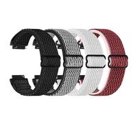 Elastic Quick Release 18mm Watch Bands Compatible with Garmin Venu 3S/Venu 2S/Vivoactive 4S/Vivomove 3S/Forerunner 255S/255S Music/Forerunner 265S, Adjustable Stretchy Nylon Loop Replacement Straps