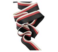 Elastic Ribbed Cuffs Flash Stripe Sewing Rib Fabric Metallic Contrast Tissu Dazzling Collar Cuffs Hem Quilting Cloth(White red Black)