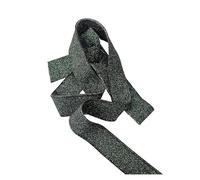 Elastic Ribbed Cuffs Metallic Rib Knit Fabric for Sewing | Metallic Stripe Rib Fabric for Sewing DIY Collars, Cuffs, Hems and Quilting(Green gold)