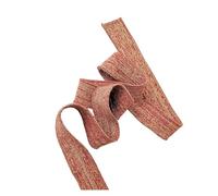 Elastic Ribbed Cuffs Metallic Rib Knit Fabric for Sewing | Metallic Stripe Rib Fabric for Sewing DIY Collars, Cuffs, Hems and Quilting(Red gold)